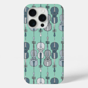 Colourful Cello Pattern iPhone 15 Pro Case
