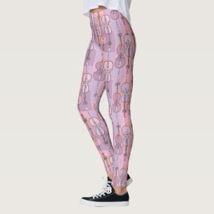 Colourful Cello Pattern Leggings