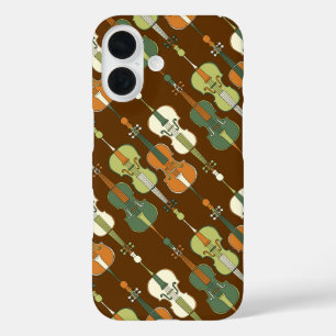 Colourful Cellos Pattern iPhone 16 Case