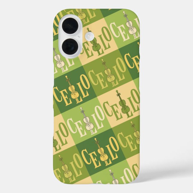 Colourful Cellos Pattern  Case-Mate iPhone Case (Back)