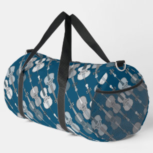 Colourful Cellos Pattern  Duffle Bag