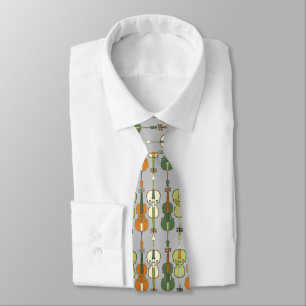 Colourful Cellos Pattern  Tie