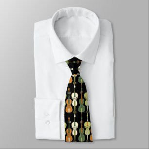 Colourful Cellos Pattern Tie