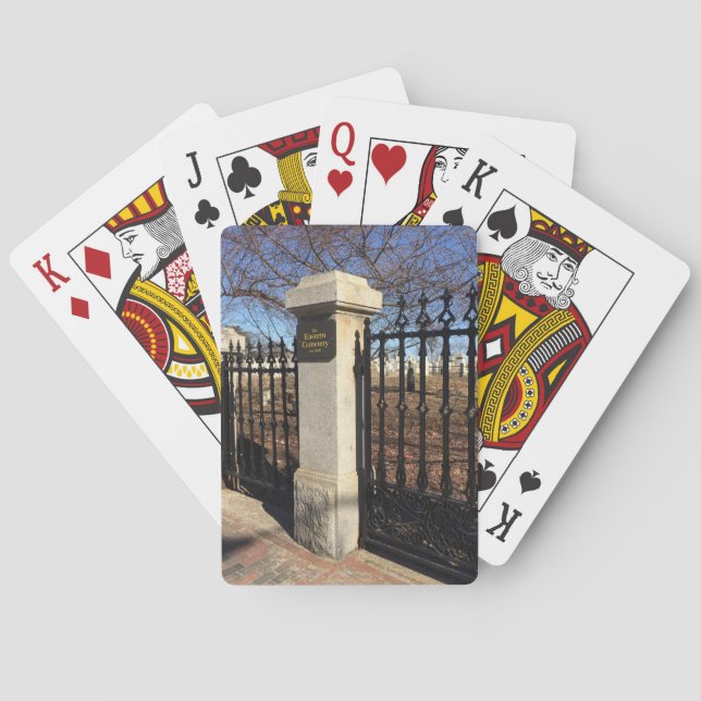 Colourful Cemetery Gate Playing Cards (Back)