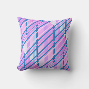 colourful ceramic pattern purple geometric design throw pillow