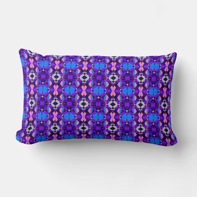Colourful Chaos 30 Lumbar Pillow (Front)