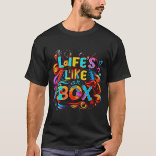 Colourful Chaos - Life's Like a Box Typography Tee