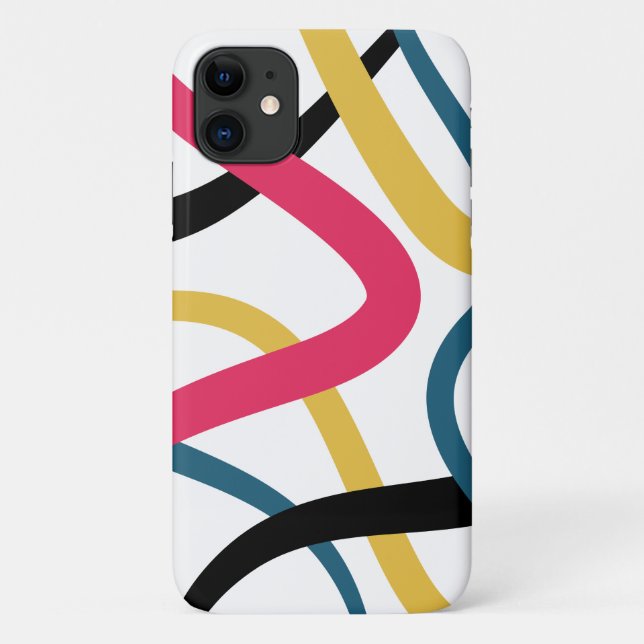 Colourful, chaotic, bold vibrant modern graphic ar Case-Mate iPhone case (Back)