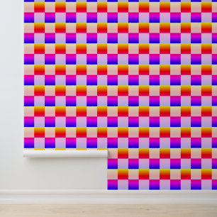 Colourful Check Pattern Wallpaper