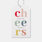 Colourful Cheer Christmas | Happy Holidays Gift Tags (Front)