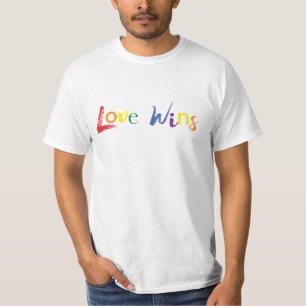 Colourful, cheerful, creative design of Love Wins T-Shirt