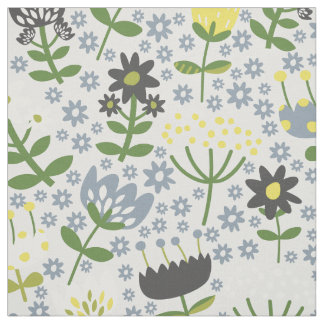 Colourful cheerful flowers fabric