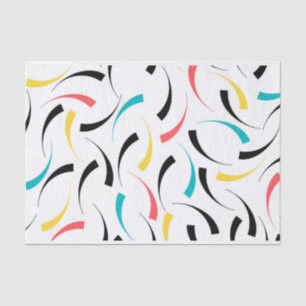 Colourful, cheerful, modern, trendy urban graphic tissue paper