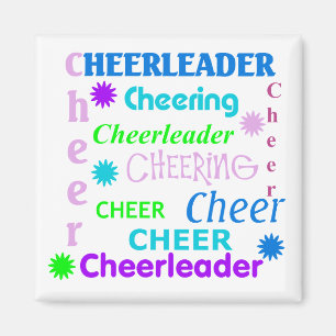 Colourful Cheerleader Magnet