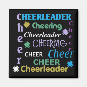 Colourful Cheerleader Magnet