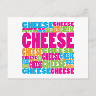 Colourful Cheese Postcard
