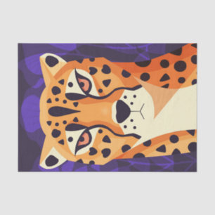 Colourful Cheetah Animal Decoupage Paper