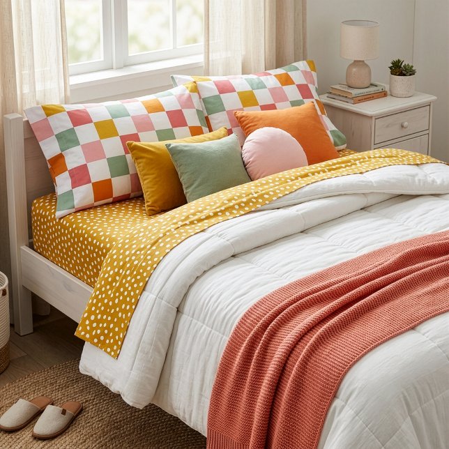 Colourful Chequerboard Pillowcase (Creator Uploaded)