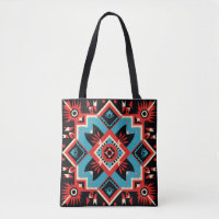 Colourful Cherokee Indian tribal pattern