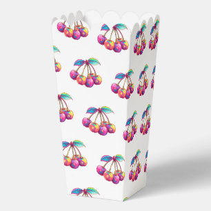 Colourful cherries favor box