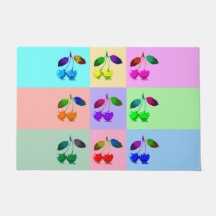 Colourful Cherries - Pop Art Doormat