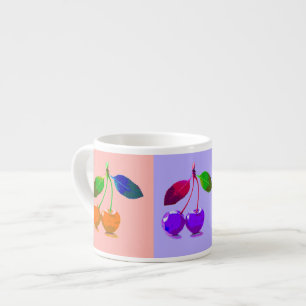 Colourful Cherries - Pop Art Espresso Cup