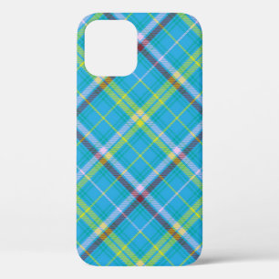 Colourful Chevron Plaid Tartan textured Seamless p iPhone 12 Case