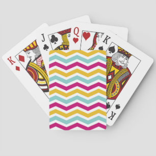 Colourful Chevron Playing Cards