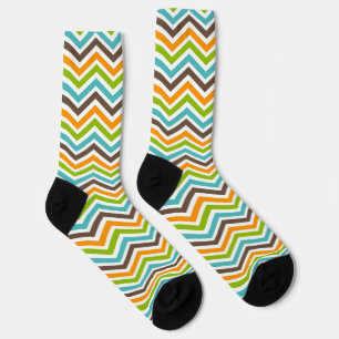Colourful Chevron Stripe Socks