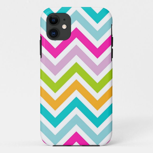 Colourful Chevron Stripes Pattern Case-Mate iPhone Case (Back)