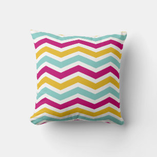 Colourful Chevron Throw Pillow