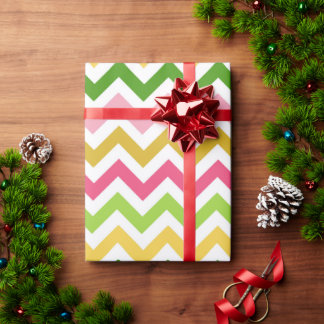 Colourful Chevron Zigzag Pattern Wrapping Paper