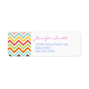 Colourful Chevron Zigzag Stripes Pattern