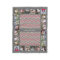 Colourful Chevrons Pink Coral Grey White Name
