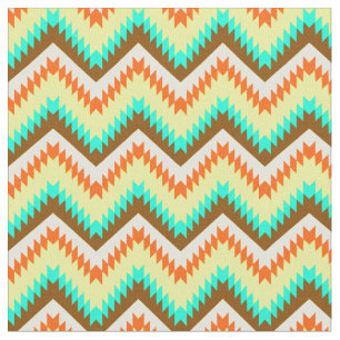 Colourful Chevrons Zig Zag Fabric