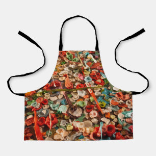 Colourful Chewed Gum Art Apron