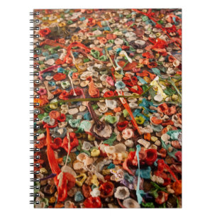 Colourful Chewed Gum Spiral Photo Notebook