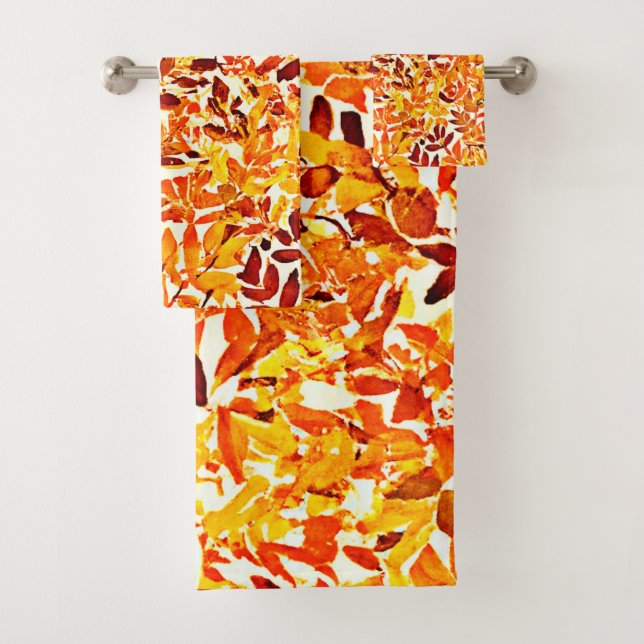 Colourful Chic Chroma Canopy Stylish Foliage Bath Towel Set (Insitu)