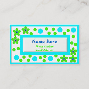 Colourful Childrens Calling Cards