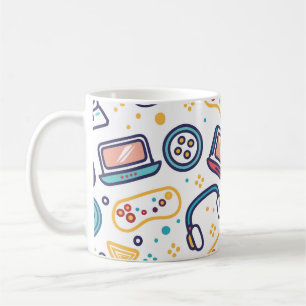 Colourful Children's Video Game Cartoon Sketch Coffee Mug