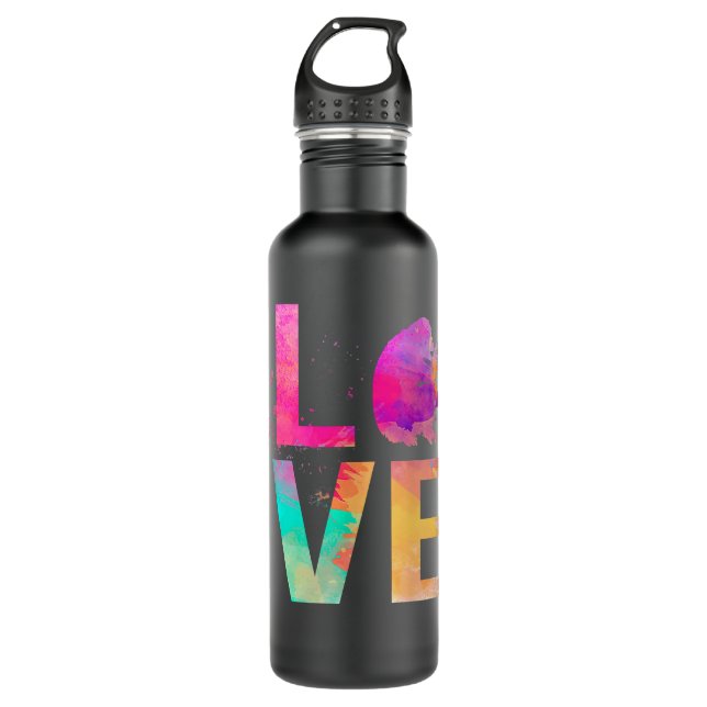 Colourful Chimpanzee Mom Gifts Chimpanzee 710 Ml Water Bottle (Front)