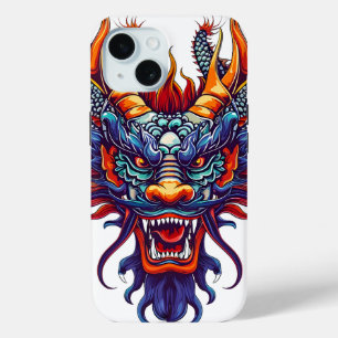 Colourful Chinese Dragon iPhone 15 Case