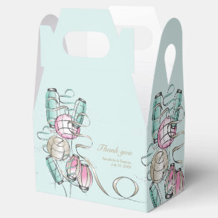 Colourful Chinese Lantern & Ribbon Theme Favor Box