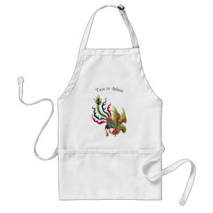 Colourful Chinese Rooster Art Personalized Standard Apron