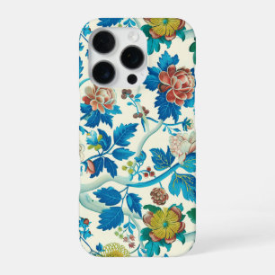 Colourful Chinoiserie Traditional Floral Pattern iPhone 16 Pro Case