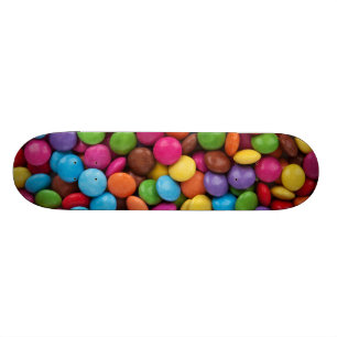 Colourful Chocolate Buttons Skateboard