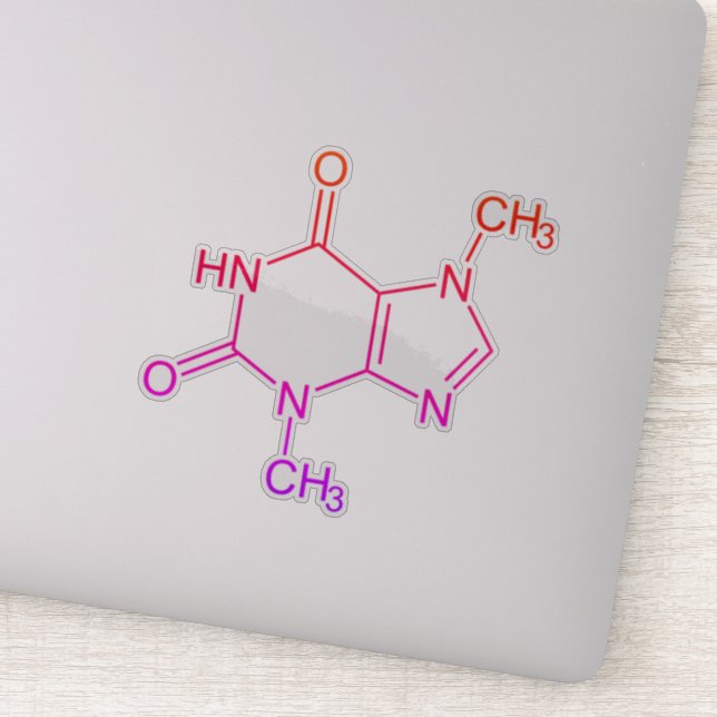 Colourful Chocolate Theobromine Molecule  (Detail)