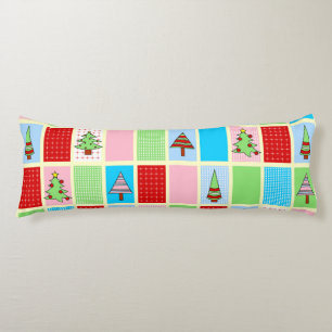 Colourful Christmas  Body Pillow