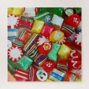 Colourful Christmas candy Jigsaw Puzzle