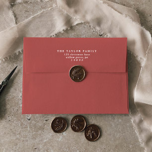 Colourful Christmas Coordinate Holiday Card Envelope